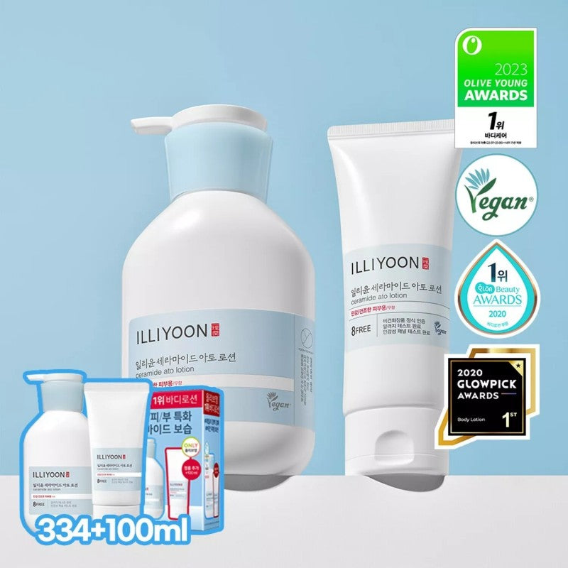 Illiyoon Ceramide Ato Lotion Set 334ml+100ml