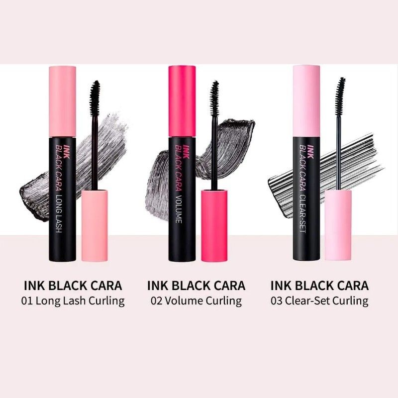 Peripera Ink Black Cara 03 Clear-Set Curling