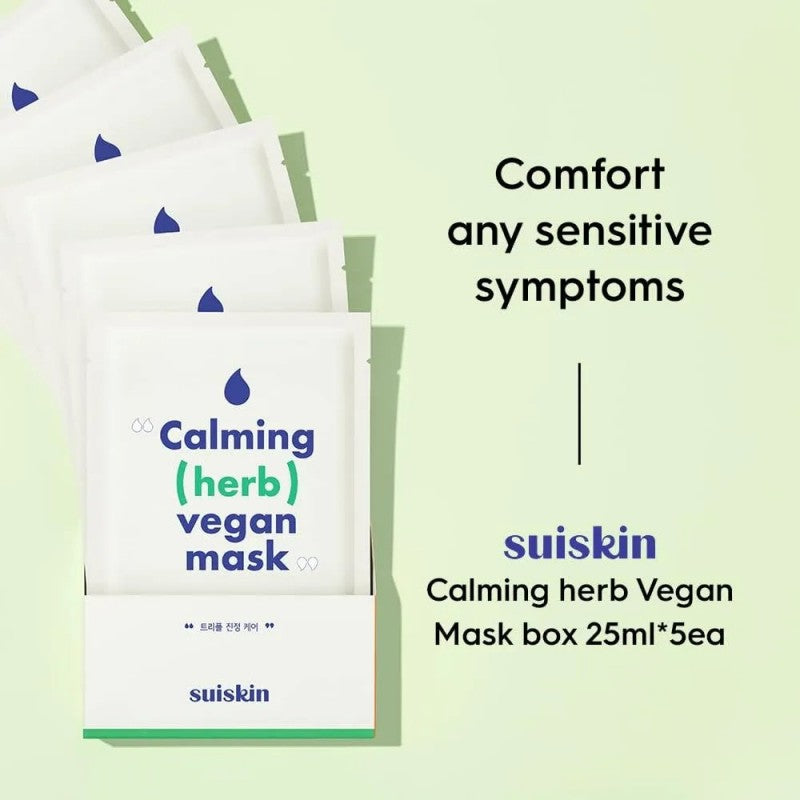 Suiskin Calming Herb Vegan Mask 5pcs