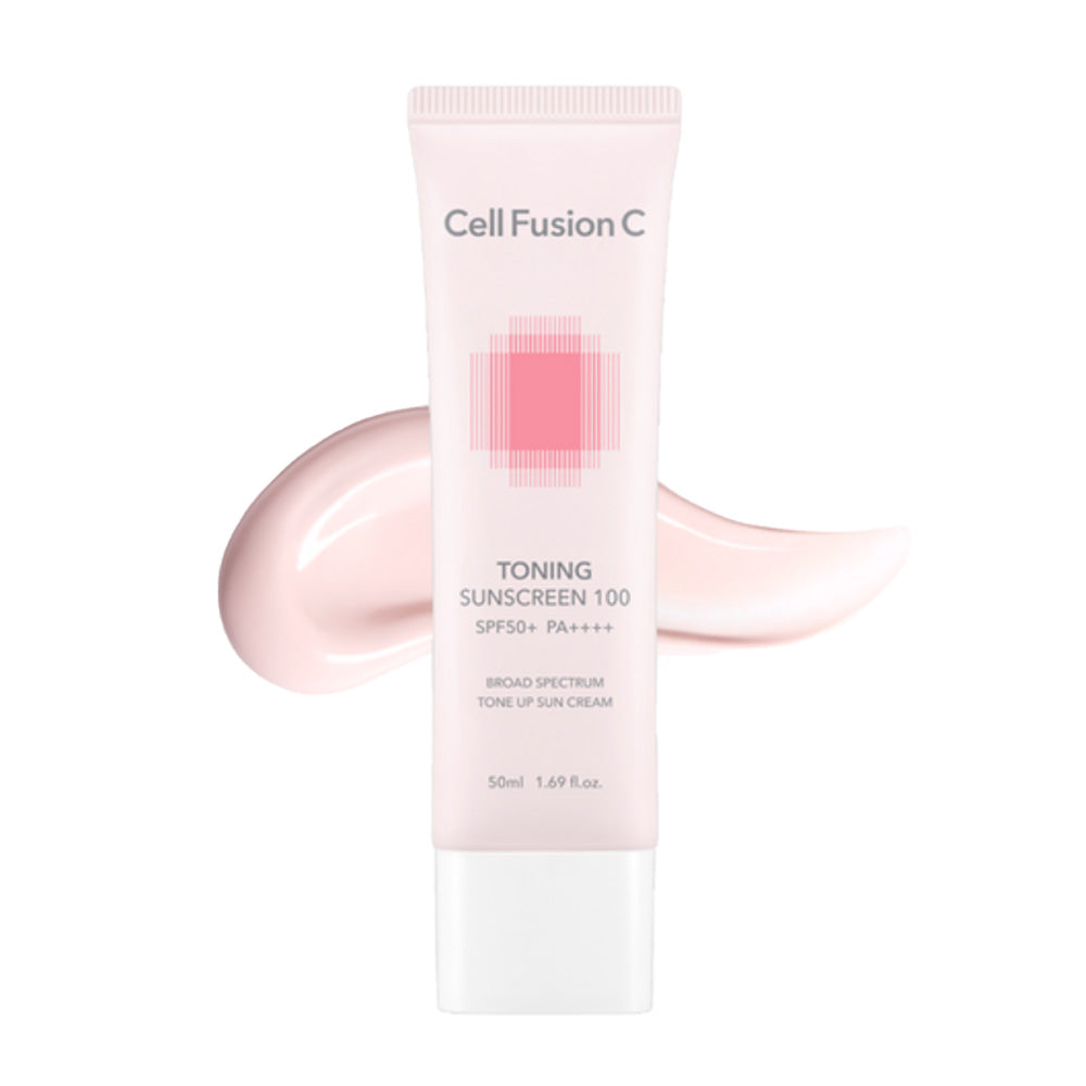 Cell Fusion C秀肤生美白提亮防晒霜粉色 50ml