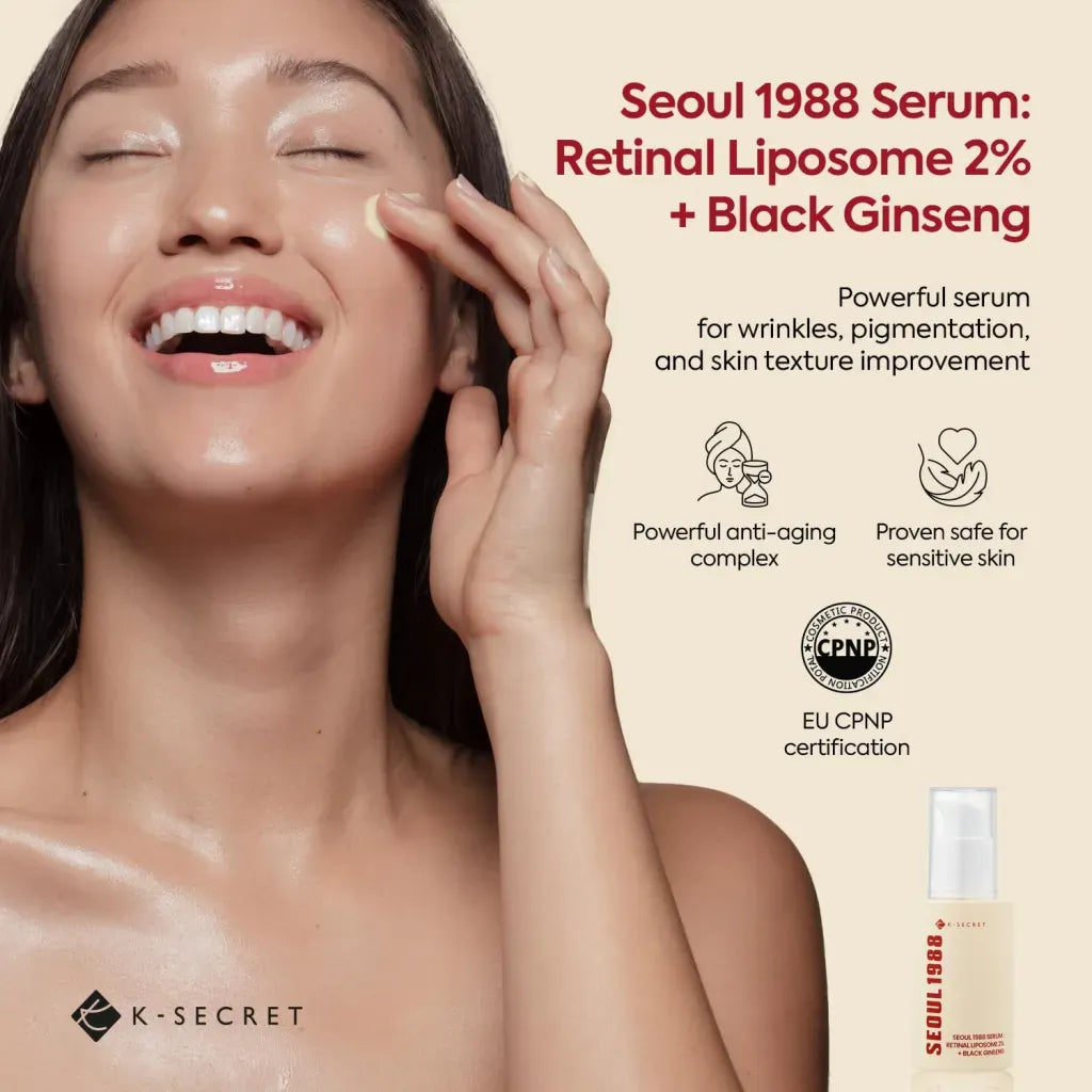 Ksecret Seoul 1988 Serum Retinal Liposome 2% + Black Ginseng 30ml