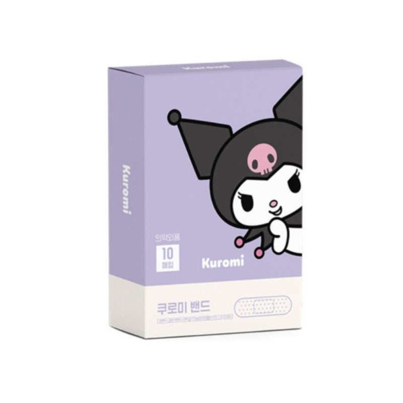 Sanrio Cute Adhesive Bandages Kuromi 10pcs