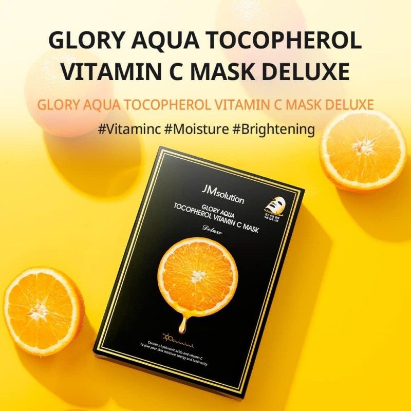 JM Solution Glory Aqua Tocopherol Vitamin C Mask 1pcs