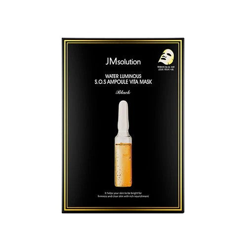 JM Solution Luminous S.O.S Ampoule Vita Mask Black 1pcs