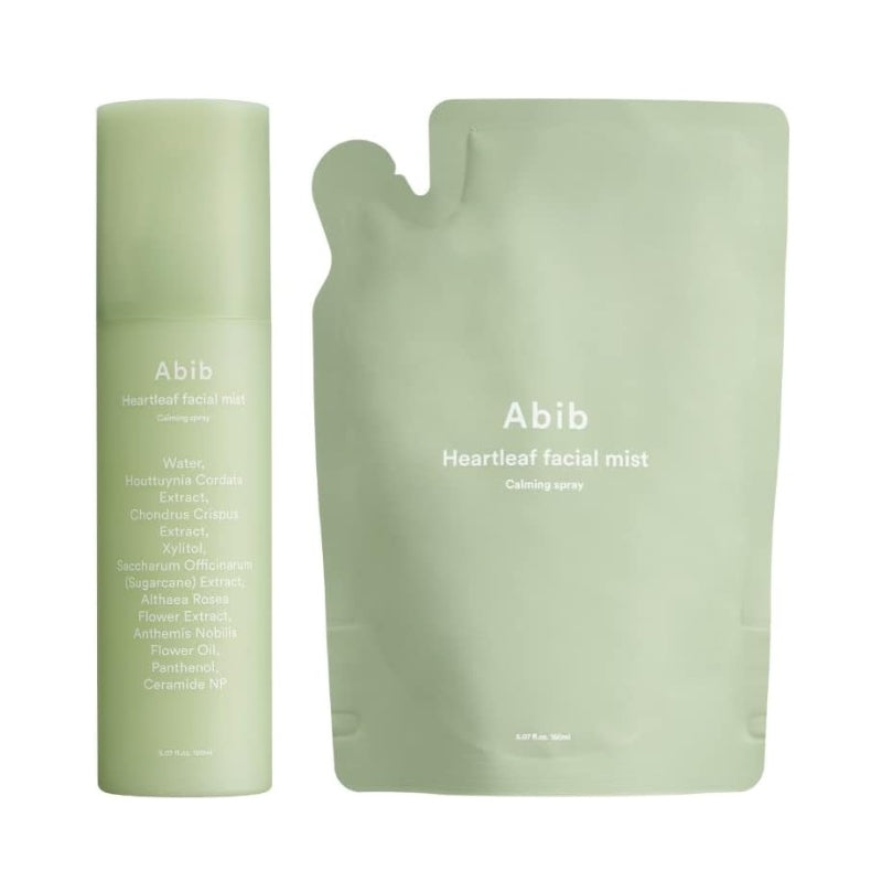Abib Heartleaf Facial Mist Calming Spray 150ml + Refill 150ml