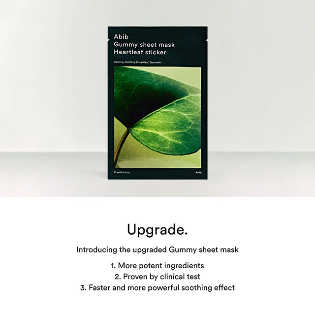 Abib Gummy Sheet Mask Heartleaf Sticker 1pcs