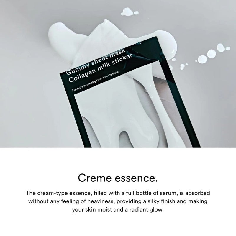 Abib Gummy Sheet Mask Collagen Milk Sticker 10pcs