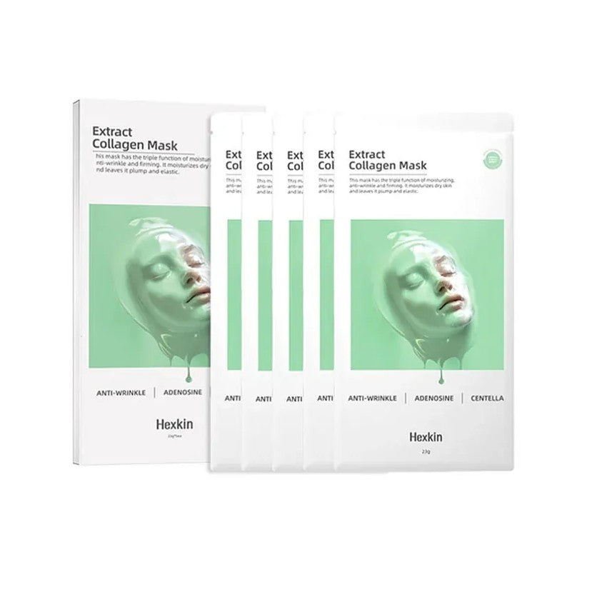 Hexkin Extract Collagen Mask 5pcs