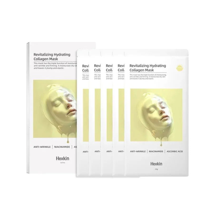 Hexkin Revitalizing Hydrating Collagen Facial Mask 5pcs