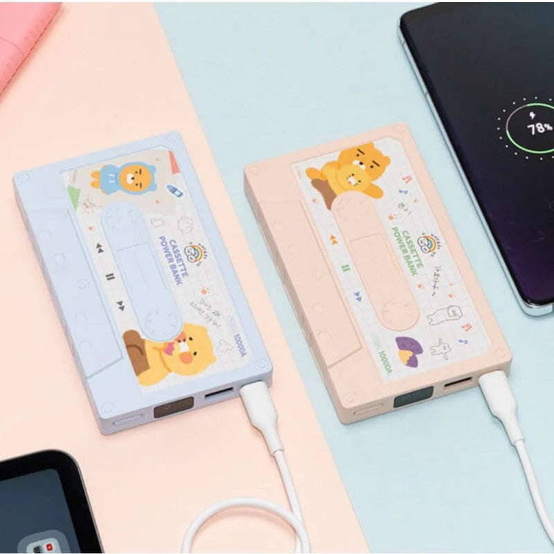 Kakao Friends Portable Retro Slim Cassette Auxiliary Battery 10000mAh