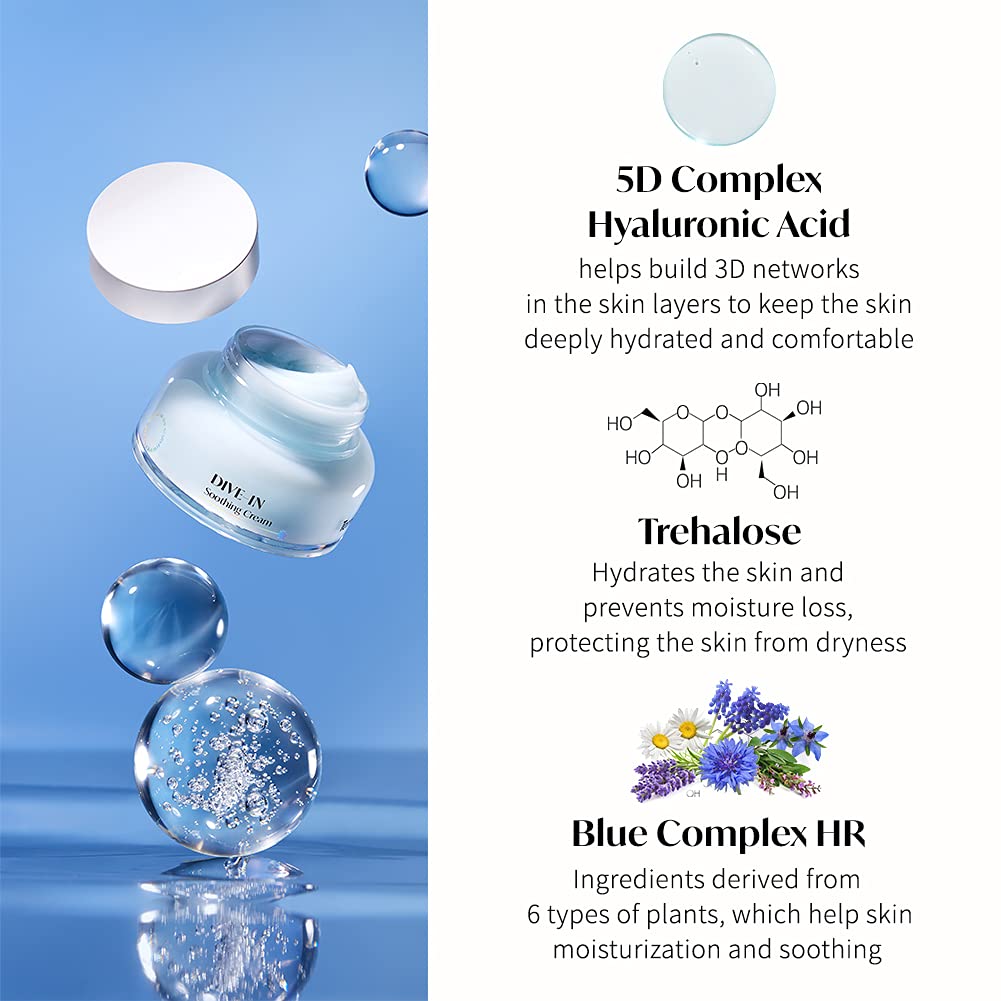 Torriden DIVE-IN Low-Molecular Hyaluronic Acid Soothing Cream 100ml