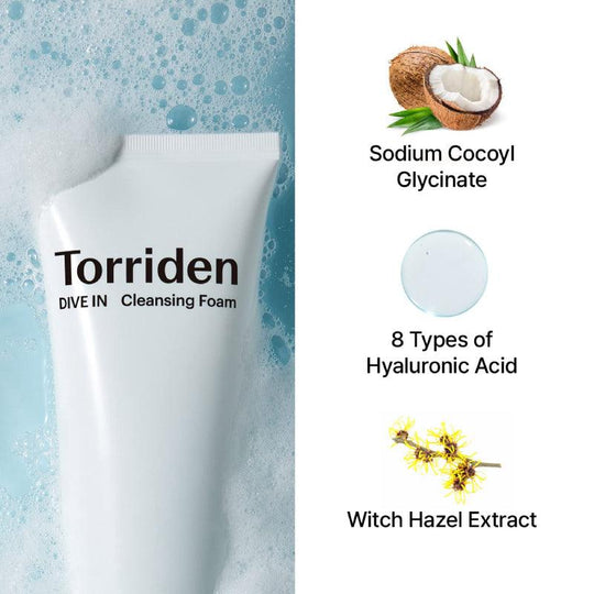 Torriden DIVE-IN Low Molecular Hyaluronic Acid Cleansing Foam 150ml