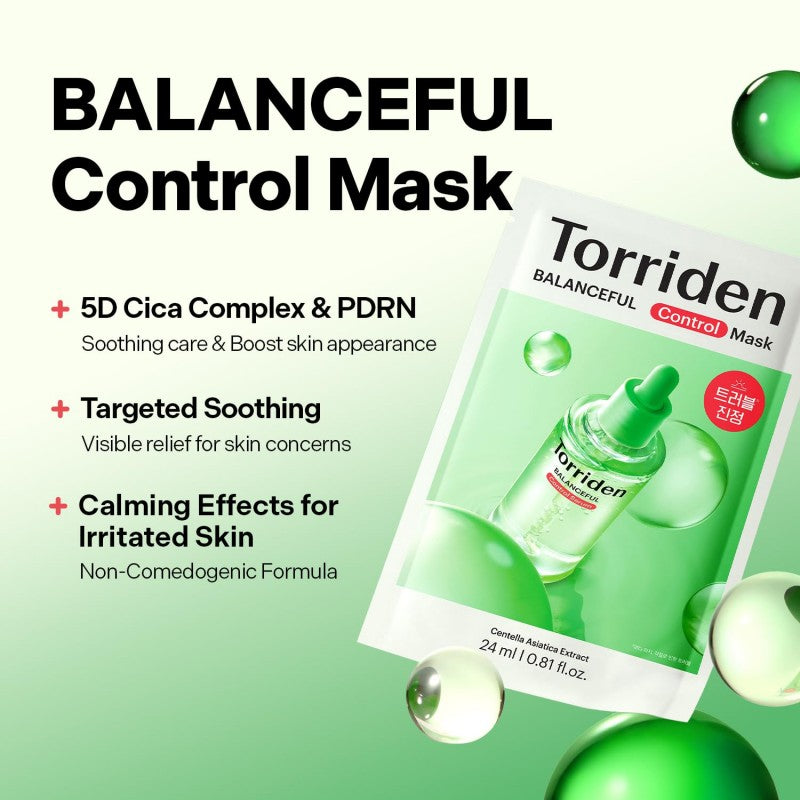 Torriden Balanceful Cica Control Mask Sheet 10pcs