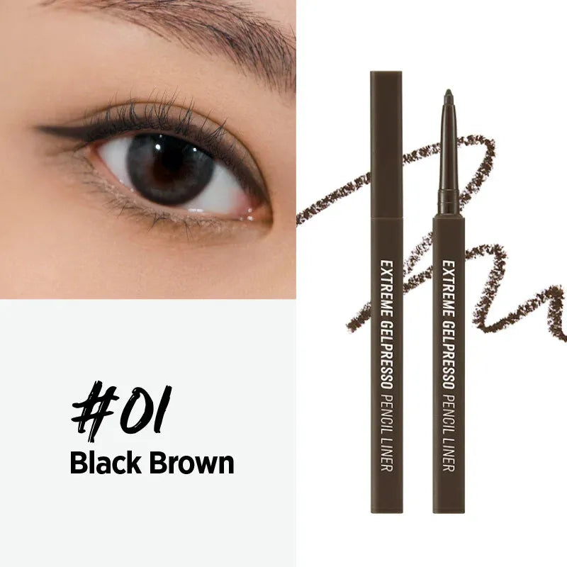 Clio Extreme Gelpresso Pencil Liner #01 Black Brown