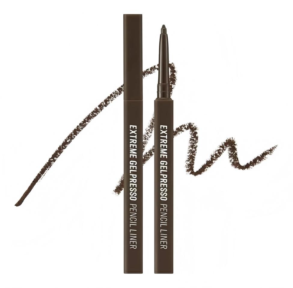 Clio Extreme Gelpresso Pencil Liner #01 Black Brown