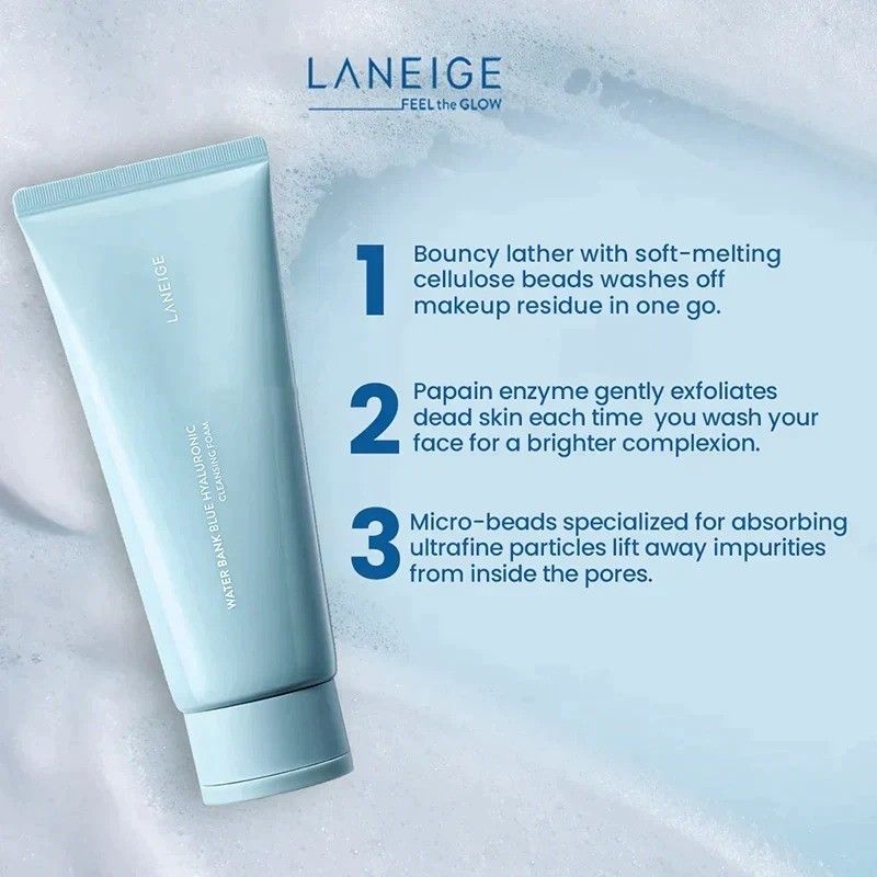Laneige Water Bank Blue Hyaluronic Cleansing Foam 150g