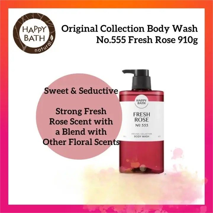Happy Bath Fresh Rose Body Wash NO.555 910g