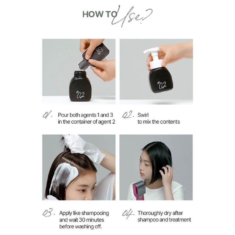 Mise En Scene爱茉莉美妆仙染发剂植物泡泡染发#10AB米灰色