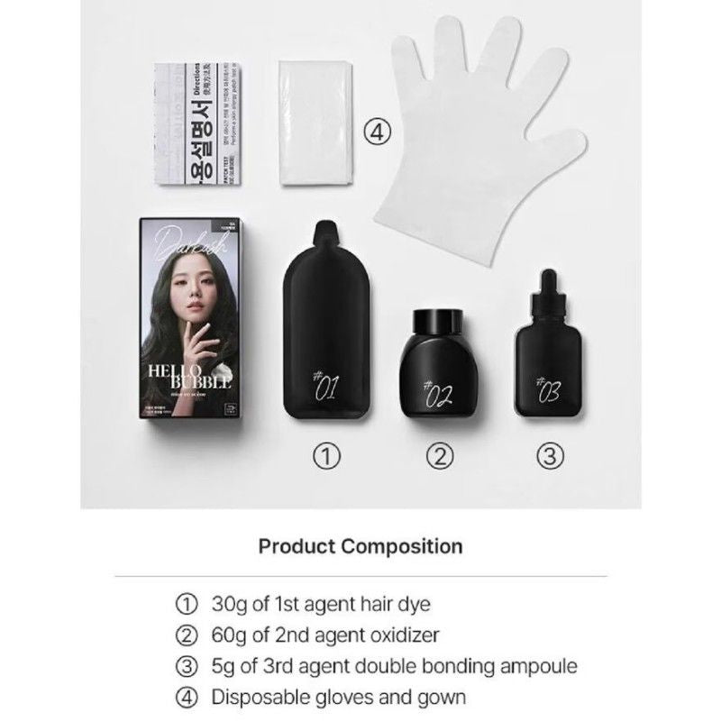 Mise En Scene爱茉莉美妆仙染发剂植物泡泡染发#10AB米灰色