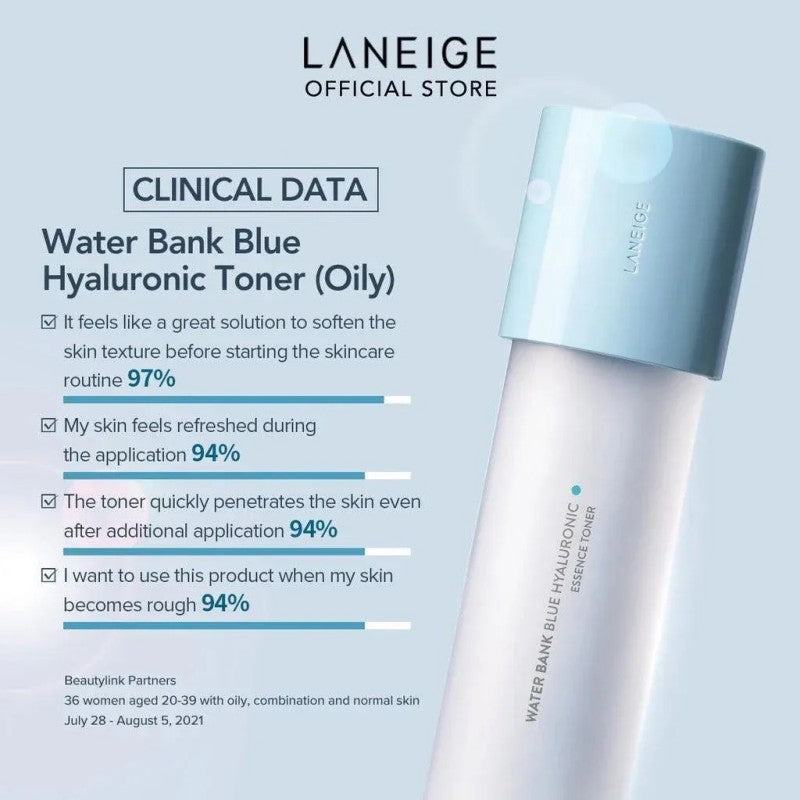 Laneige Water Bank Blue Hyaluronic Essence Toner For Normal to Dry Skin 160ml