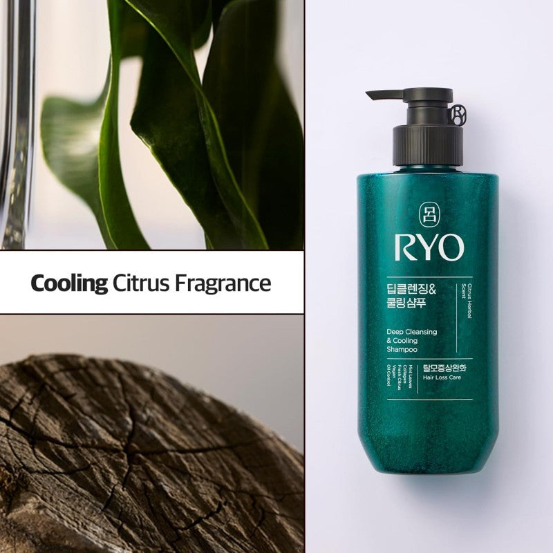 Ryo Deep Cleansing & Cooling Hair Shampoo 480ml