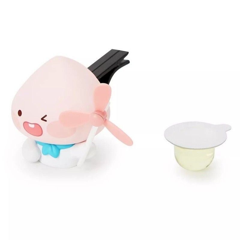 Kakao Friends Pinwheel Car Air Freshener Apeach Fresh Lemon