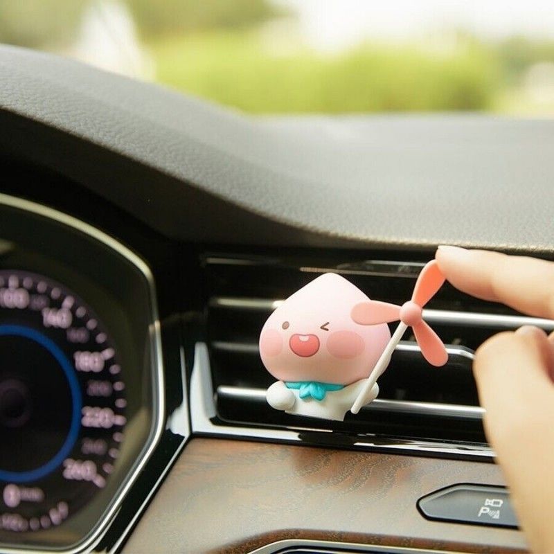 Kakao Friends Pinwheel Car Air Freshener Apeach Fresh Lemon