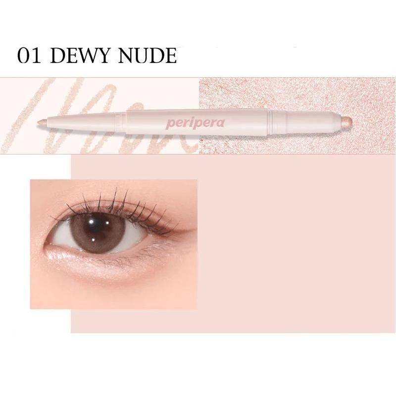 Peripera Sugar Twinkle Duo Eye Stick #01 DEWY NUDE