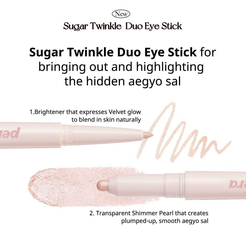 Peripera Sugar Twinkle Duo Eye Stick #01 DEWY NUDE