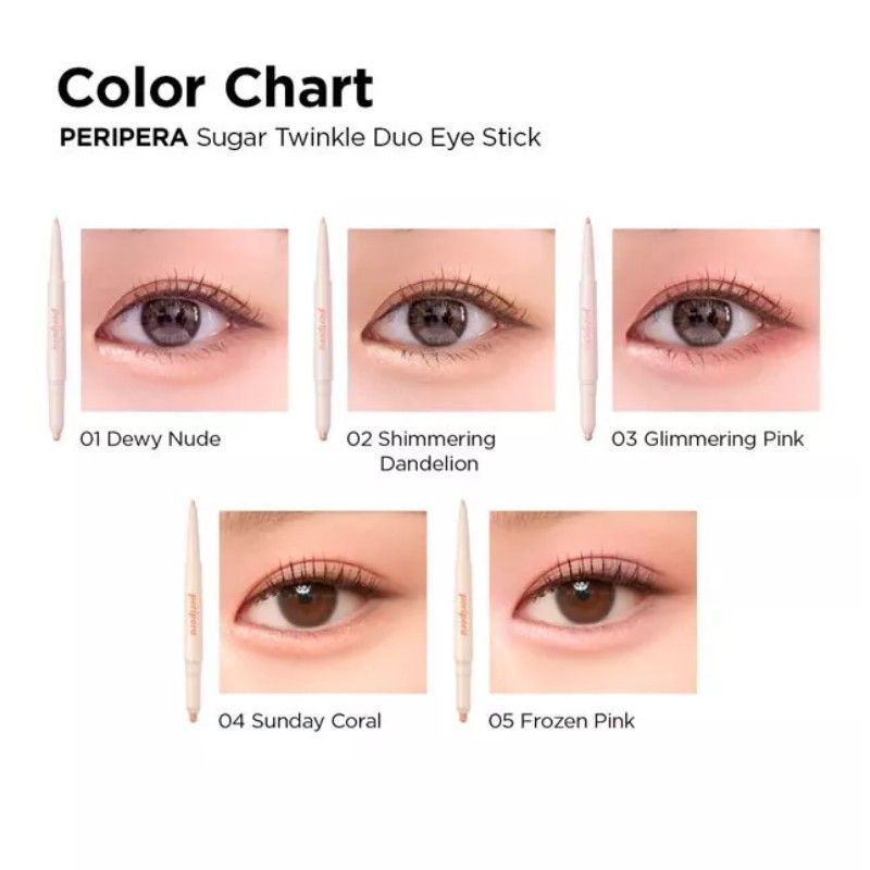 Peripera Sugar Twinkle Duo Eye Stick #01 DEWY NUDE