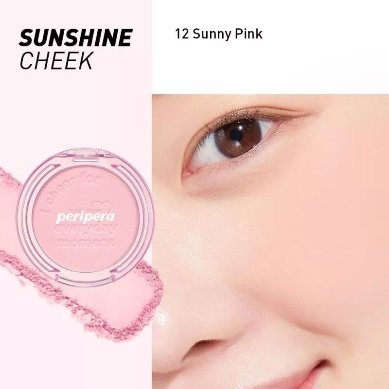 Peripera Pure Blushed Sunshine Cheek #12 Sunny Pink