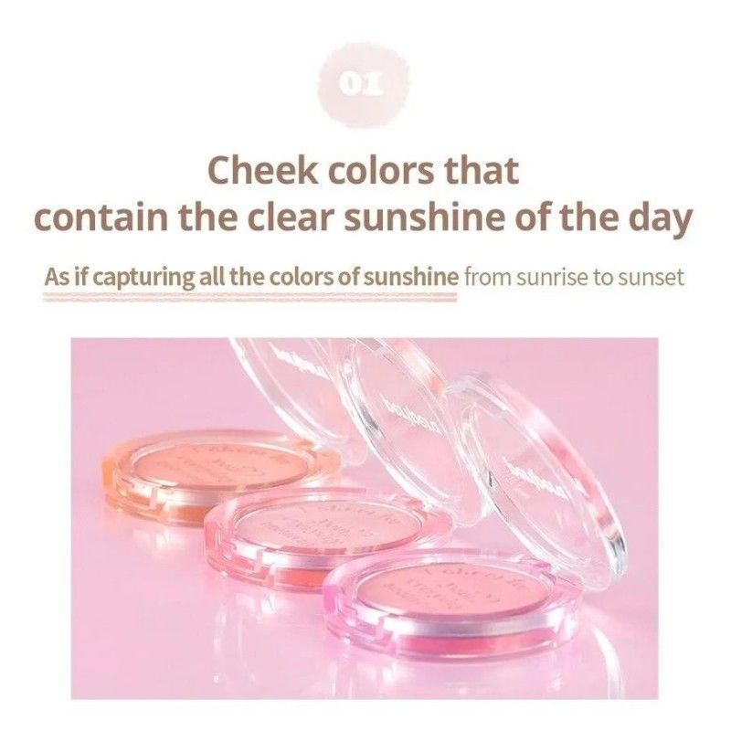 Peripera Pure Blushed Sunshine Cheek #12 Sunny Pink