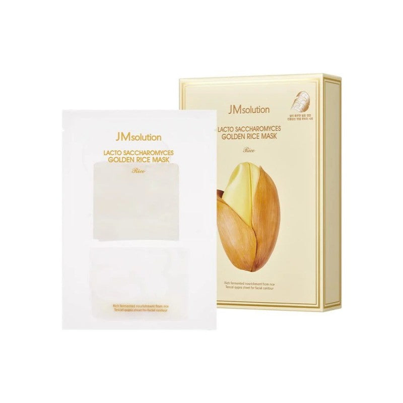 JM Solution Lacto Saccharomyces Golden Rice Mask Plus 10pcs
