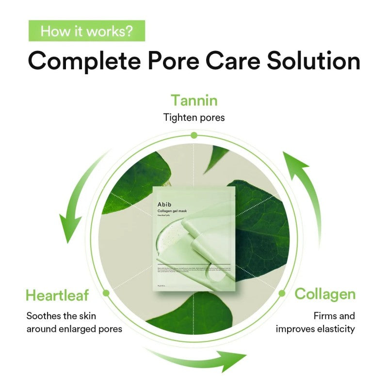 Abib Collagen Gel Mask Heartleaf Jelly 10pcs