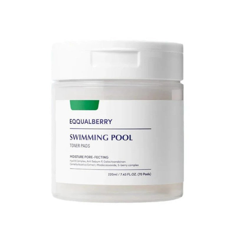 Eqqualberry游泳池爽肤棉片温和去角质 70片