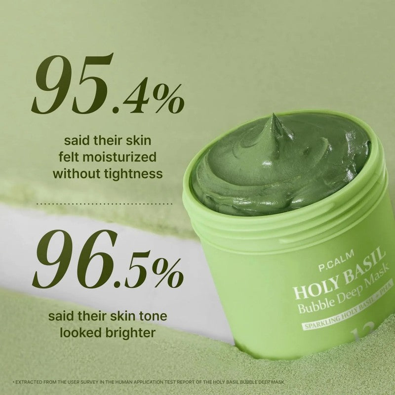 P.CALM Holy Basil Bubble Deep Mask 90g