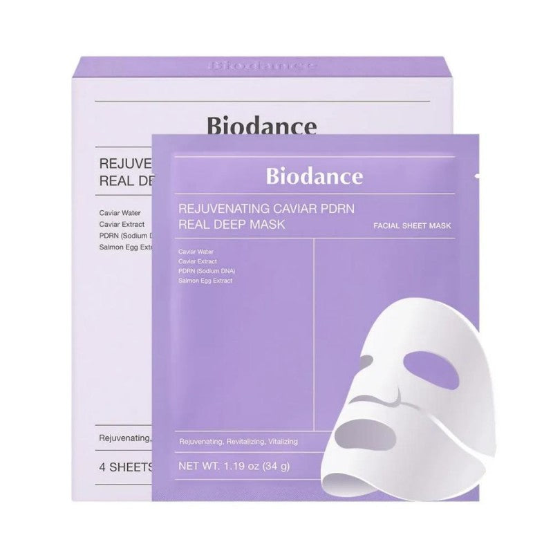Biodance Rejuvenating Caviar PDRN Real Deep Mask 4pcs