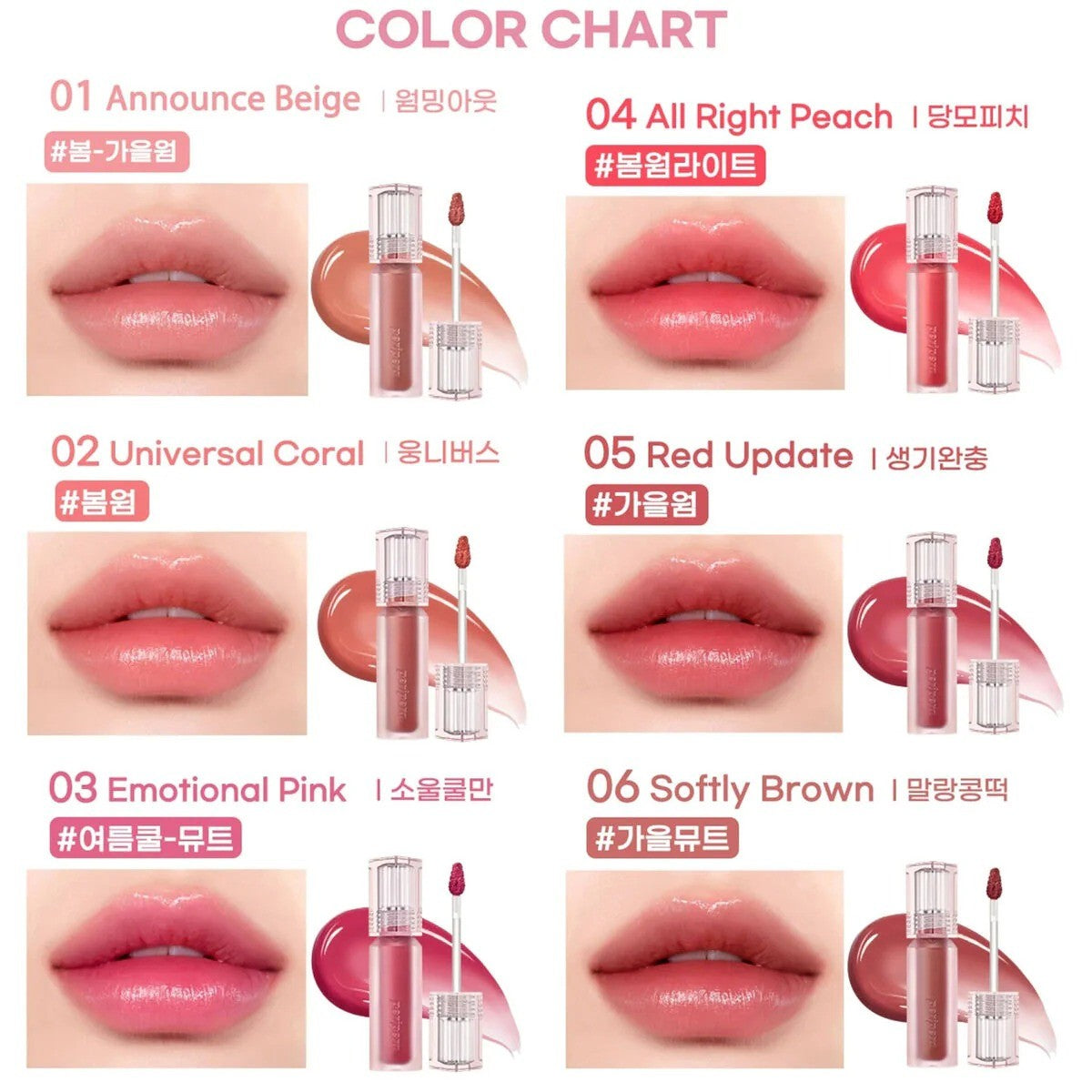 Peripera Water Bare Tint #02 Universal Coral