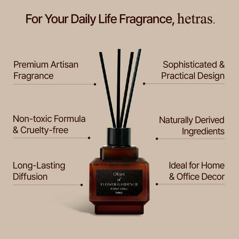 Hetras Objet Reed Diffuser #01 Black Cherry 200ml*2