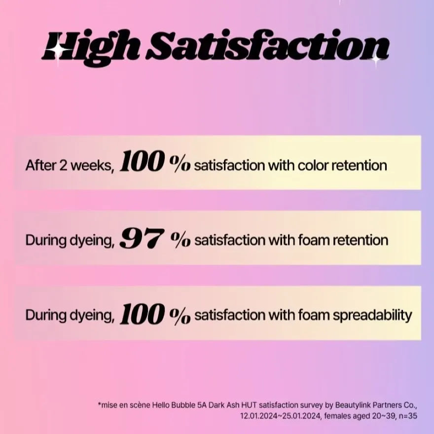 Mise En Scene爱茉莉植物泡沫染发剂#3NT深巧克力色