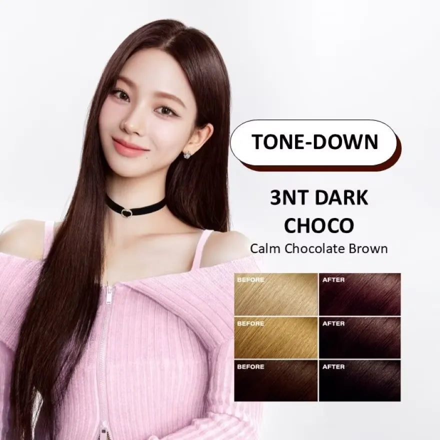 Mise En Scene爱茉莉植物泡沫染发剂#3NT深巧克力色