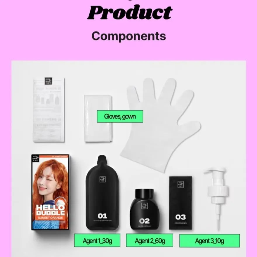 Mise En Scene爱茉莉美妆仙植物泡沫染发剂#7V紫罗兰色