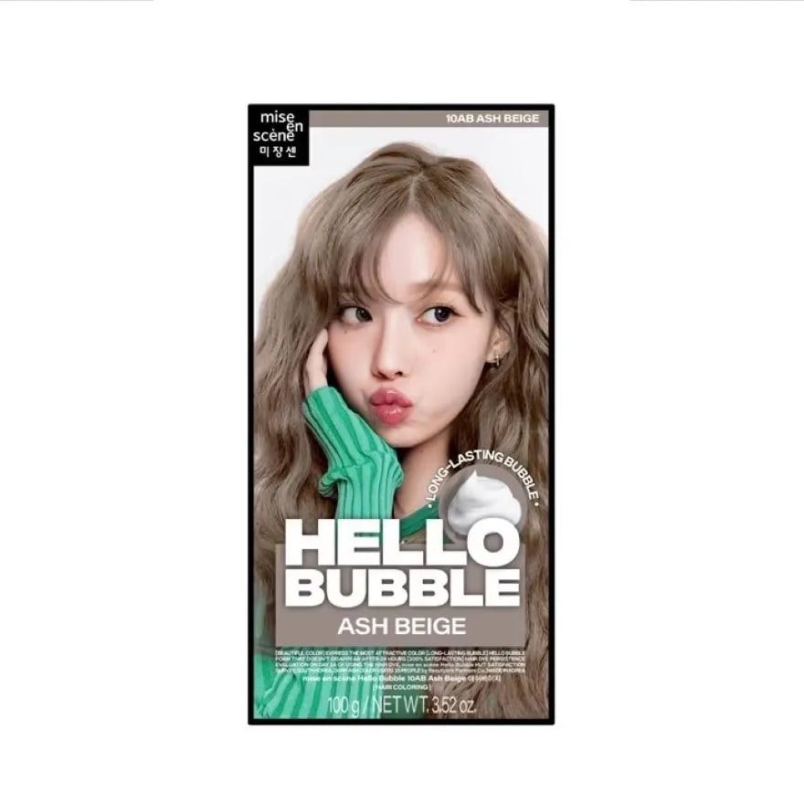 Mise En Scene爱茉莉植物泡沫染发剂#10AB米灰色