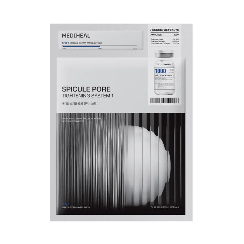 Mediheal Collagen Spicule Pore Tightening System 1000ppm Mask 1pcs