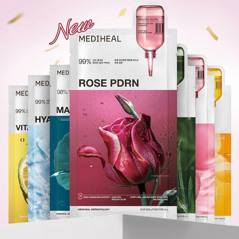 Mediheal Rose PDRN Essential Mask 11pcs