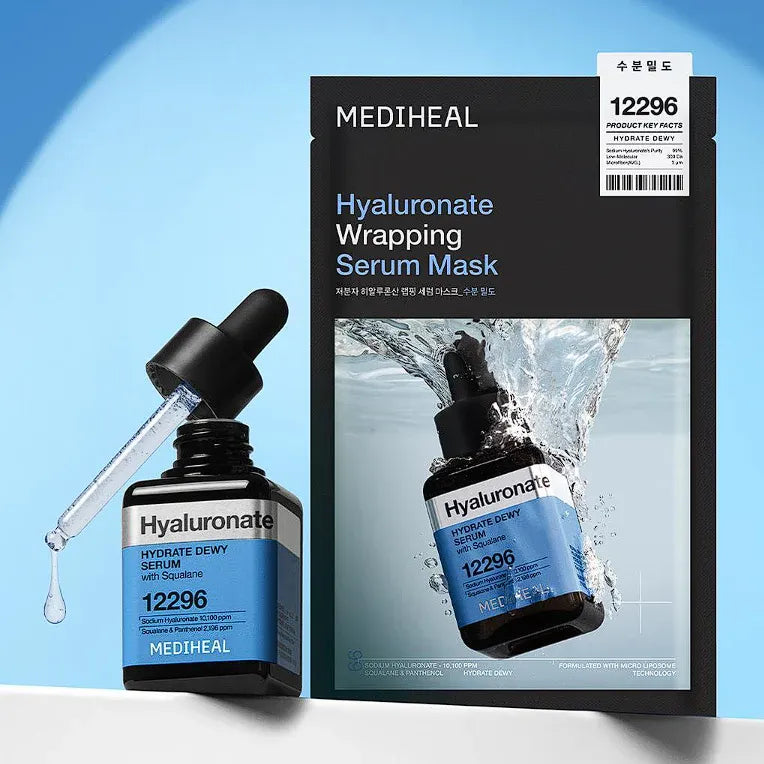Mediheal Hyaluronate Wrapping Serum Mask Hydrate Dewy 12296 10pcs