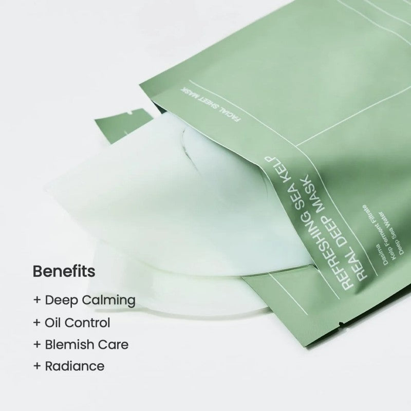 Biodance Refreshing Sea Kelp Real Deep Mask 4pcs