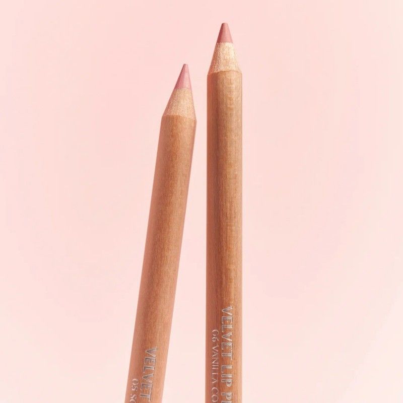 Clio Velvet Lip Pencil & Sharpener Set #01 Rosy Pink