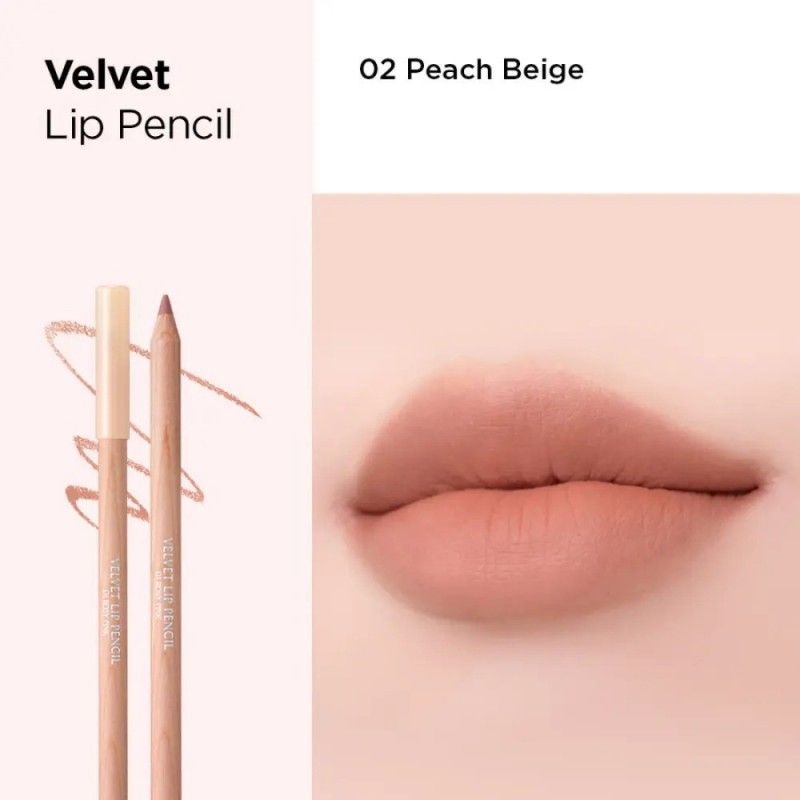 Clio Velvet Lip Pencil #02 Peach Beige