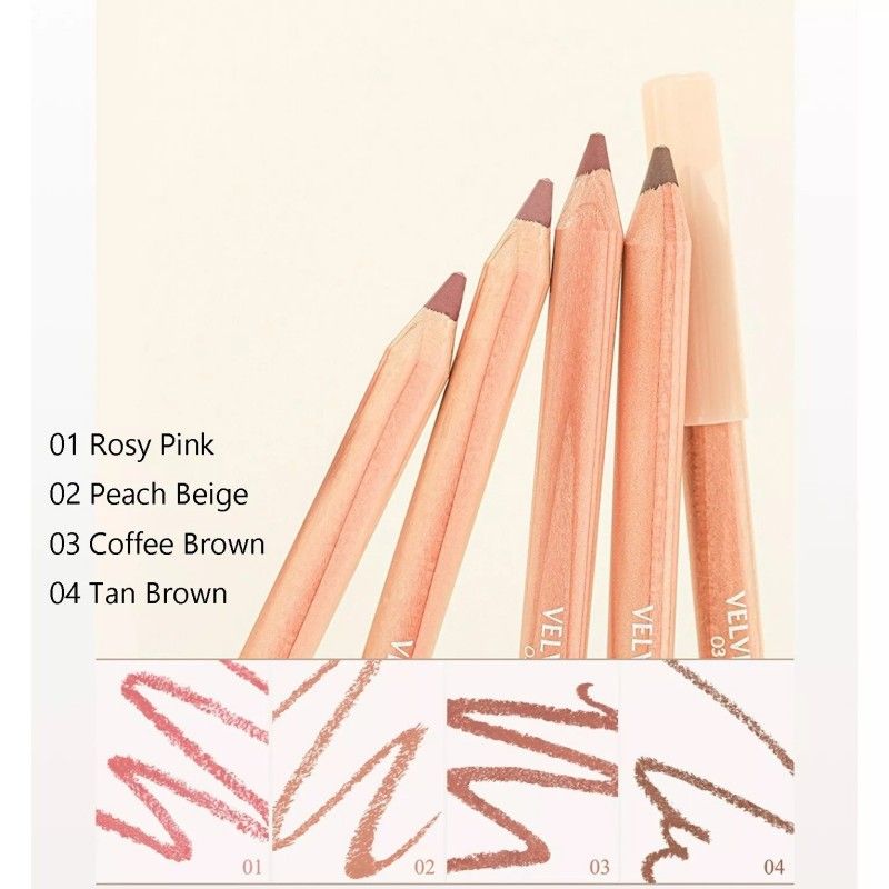 Clio Velvet Lip Pencil #02 Peach Beige